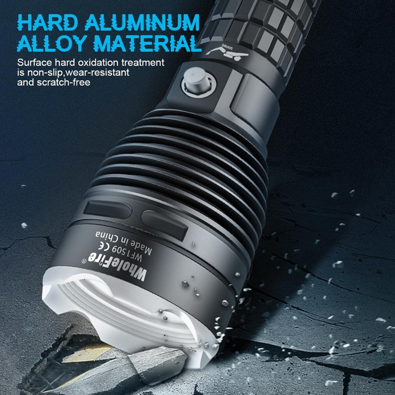WholeFire Underwater Diving 2000 Lumens Scuba Diving Torch, LED Diving