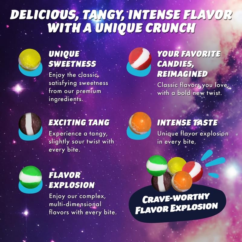 Cosmic Freeze Shooting Starz Freeze Dried Candy, Crunchy Freeze Dry