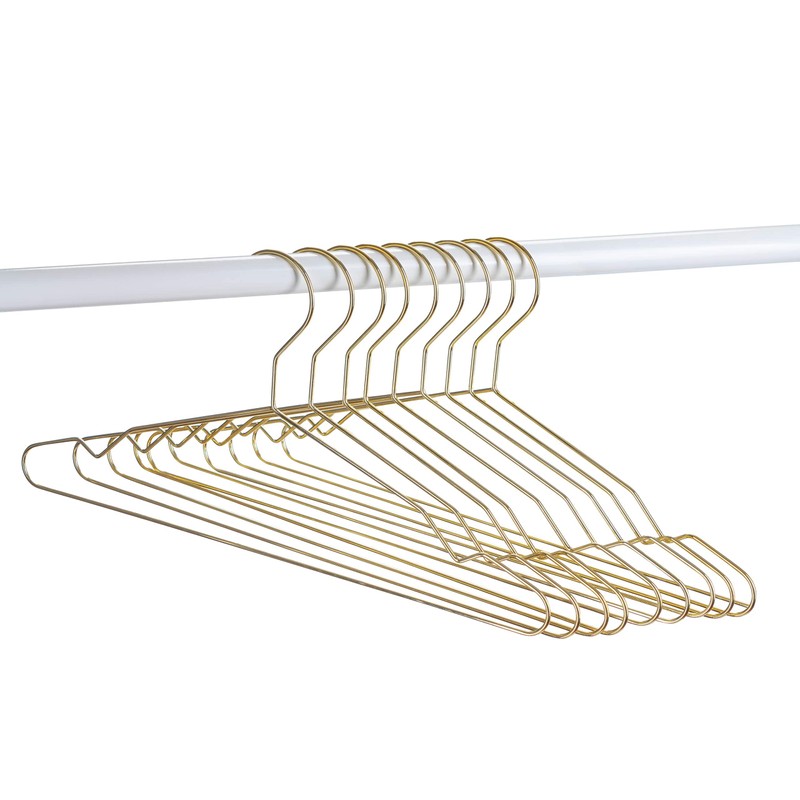 Zirbel Clothes Hangers Set of 10 Retro Design Metal Hangers