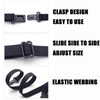 SYBL 10PCS Black Bow Tie Extender Straps Adjustable Elastic Pre-Tied