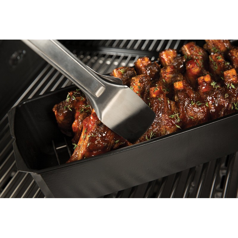 Broil King 69615 Cast Iron Rib Roaster, Black