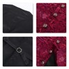 Men's Waistcoat in Jacquard for Weddings and Parties - red,