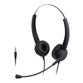 Sonic School Headset Binaural 3.5mm Plug Shift Plus Black LS-5156-D