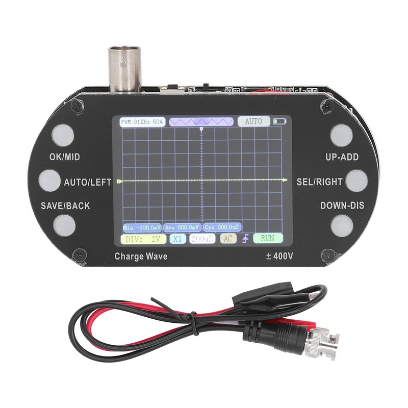 Digital Oscilloscope 2.5MHz Sampling 2.4in TFT Display 320x240 Resolution Signal