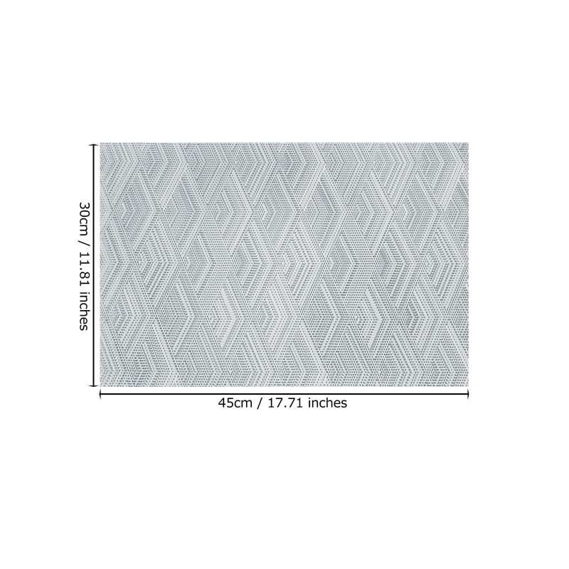 ASYOUWISH Set of 6 PVC Kitchen Table Place Mats, Non-Slip