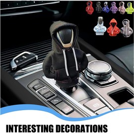 Car Gear Shift Cover, Funny Gear Shift Knob Shirt Sweater,Vivid Gear Shift Knob Hoodie for Car Decorations & Protections,Universal Car Interior Accessories Shift Cover Fits Car Truck SUV (Orange)