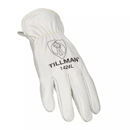 Tillman 1424 Top Grain Protective Cowhide Leather Drivers Safety Work Gloves - Large