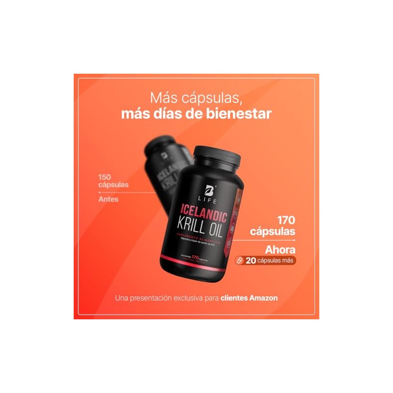 B Life Aceite de Krill Alto en EPA y DHA