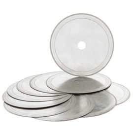 JINGLING 100mm 4" Diamond Lapidary Saw Blades Ultra Thin Rim 0.25mm Arbor 5/8" Rock Cutting Blade Masonry Tools for Stone Pack of 10Pcs