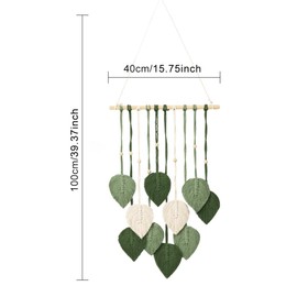 Parthan Boho Macrame Wall Hanging, Handmade Cotton Rope for Plants, Decorative Wall Decoration for Living Room, Bedroom and Wedding, Boho Wall Decoration for Living Room