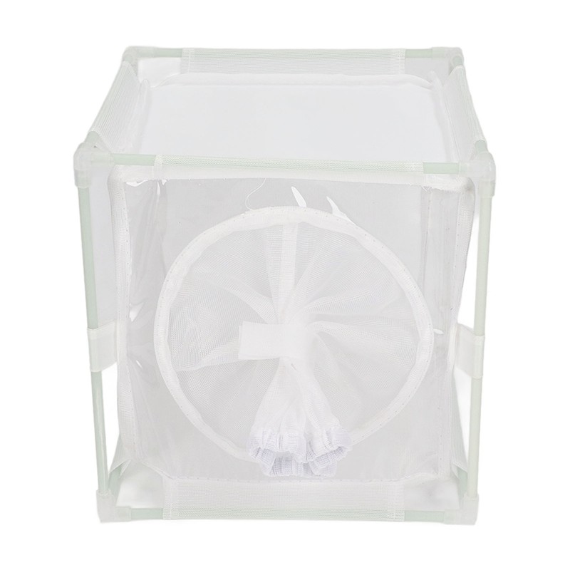 Insect Observation Cage PVC Mesh White Reusable Butterfly Habitat Breeding