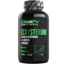 Ecdysterone Complex - 760 mg per Capsule - With 90% Beta-Ecdysterone, L-Leucine & Piperine - High Dose & - 60 Vegan Capsules