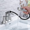YLIEHS Versatile Bathroom Faucet with Pull Out Sprayer for Utility