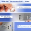 Niejgay RV Secure Adjustable Poles Food and Beverage Stabilizers for