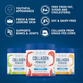 Applied Nutrition Collagen Peptides Powder - Hydrolysed Bovine Collagen Protein, Halal, Healthy Skin, Hair, Nails (Unflavoured) (150g - 30 Servings)