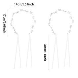 2 PCS Bride Pearl Wedding Hair Vine Hair Piece Headpiece Bridal Headband Hair Accessories for Women