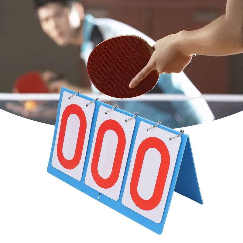 Scoreboard Flipper, Portable 3-Digit Flip Scoreboard Tabletop Score Keeper for