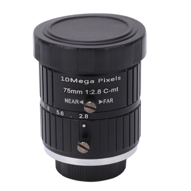 C Mount Lens 75mm Focal Length 10MP Pixels Fixed Zoom