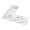Namvo T-shirt Ruler Guide,Left Chest Logo Placement Tool for Heat