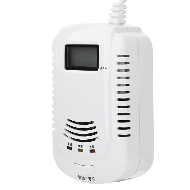 Combustible Gas Detector Live Action Speech LED Display Alarm Combustible