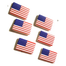American Flag Buttons by Dress it Up Buttons and Embellishments - 6 Pieces, small