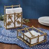 Park Designs Bamboo Cast Metal Beverage Napkin Holder