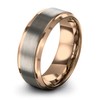 Charming Jewelers Tungsten Wedding Band Ring 8mm Men Women Comfort