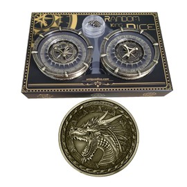 SignalPlus Random King Dungeons and Dragons dice, D20 D12 D10 D% D8 D6 D4, 7-in-2 Dual-Spin Wheels Dice Set | Customizable Gameplay | Multiple Play Way Up to 30+ | Release Stress