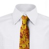 Ambesonne Necktie, Shady Fall Oak Maple Leaf, 3.7", Yellow Marigold
