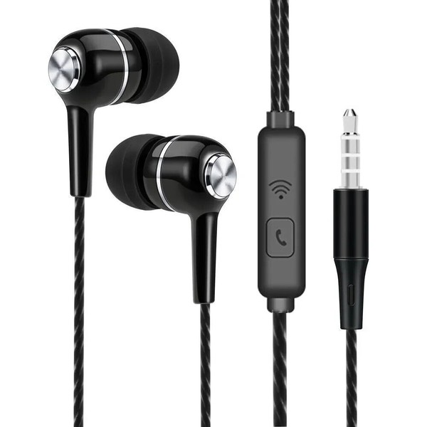 Earbuds In-Ear Sound Isolating Wired Headphones Headset with Mic &