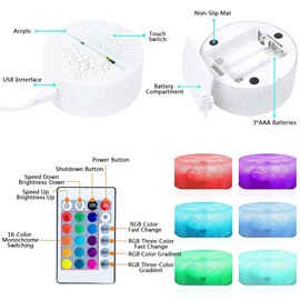 Mzcyfuy Dead by Daylight 3D Night Light, Killer Role, 16 Color Changing Cartoon USB Desk Lamp Illusion Lighting with Remote Control for Home Decor Gift for Kids (Trapper)