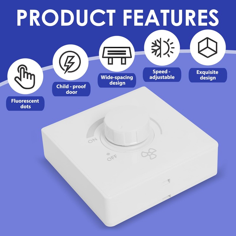 Ceiling Fan Speed Control Switch Type 86 220V 10A Continuous