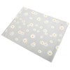 30PCS Frosted Slide Zip Plastic Bags Daisy Pattern Reusable Lightweight