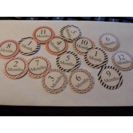 Unbranded Pre Cut One Inch Bottle Cap one month to twelve months Free Shipping - photo, 25 images