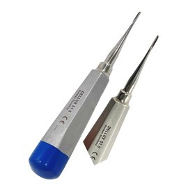 ArtLaB-Dental Luxating Elevator Dental Root Elevators Straight Curved Tip-Periotome Luxating Elevator Apical Root Dental Elavators Extracting Extraction (Elevator STR 1.5MM Blue)