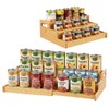 Expandable Bamboo Can Rack Organizer, 3 Tier Canned Food Storage