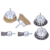 6Pcs Twisted Wire Brush Steel Metal Deburring Grinding Rust Removal