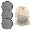 17 Pieces Reusable Makeup Remover Pads Soft Cleaning Cloths for