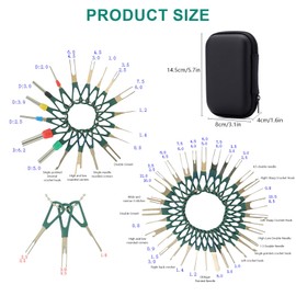 YMTWSRY Auspinnwerkzeug Kfz Set, 41 Stück Auto Entriegelungswerkzeug Auspinwerkzeug Terminal Entfernung Werkzeugsatz Kabel Stecker Ausbau Werkzeug für Die Meisten Steckverbinder