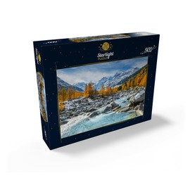 MyPuzzle River OVA in Val Mortertsch with Scenic Nature Landscape - Premium 500 Piece Jigsaw Puzzle for Adults