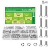Zmbroll M4 Hex Bolts 425Pcs External Hex Drive Screws Metric