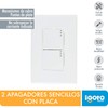 iGOTO PB513-B Placa de 3 Módulos, 2 Apagadores 1.5, color