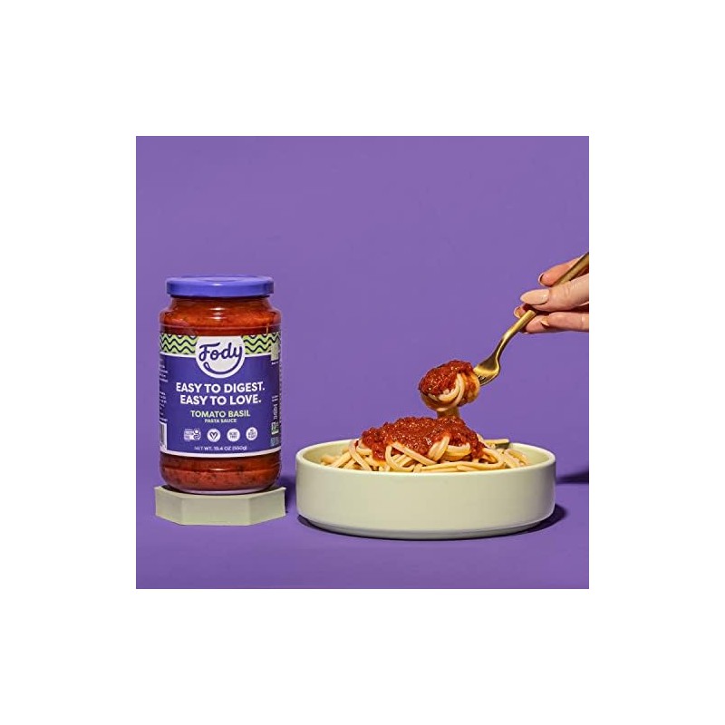 Fody Foods Tomato Basil Pasta Sauce, 19.4 Oz (Pack of