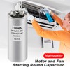Saihisday Round Capacitor 3 Head 370/440 VAC CBB65 50+5 UF