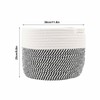 Foldable Laundry Basket Multipurpose Large Capacity Cotton Linen Woven Collapsible