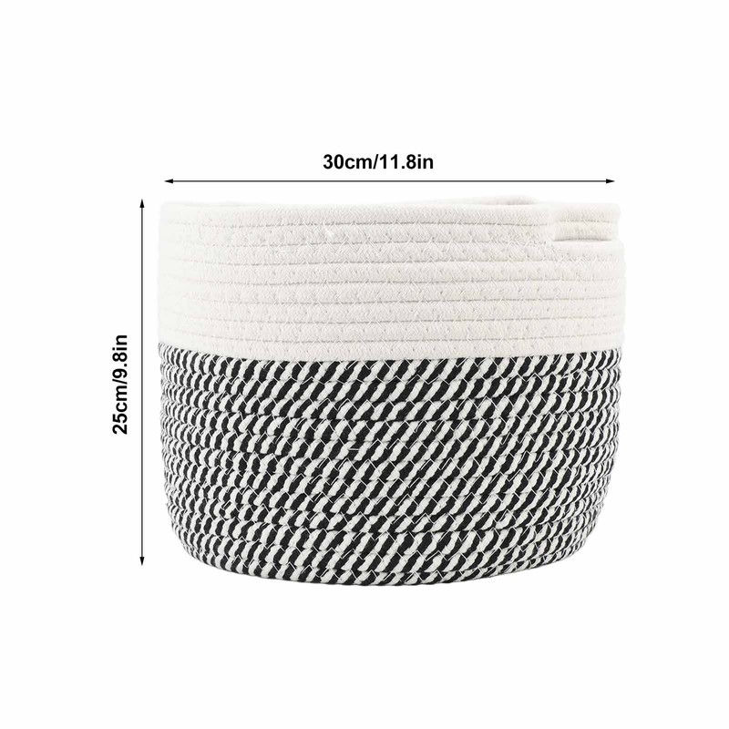Foldable Laundry Basket Multipurpose Large Capacity Cotton Linen Woven Collapsible