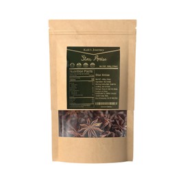 Kah's Journey Star Anise - Whole Star Anise 16 oz, Chinese Star Anise Pods for Cooking, Baking, or Brewing Tea, Dried Star Anise Spice