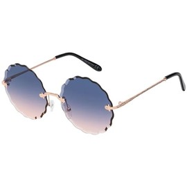 BEZLIT Women's Sunglasses Round Shape 30572, blue/pink, Unit size