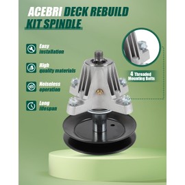 ACEBRI Deck Rebuild Kit 54 Inch Mower Deck Spindle for RZT-L54 KH RZT-L54 KW RZT-S54 Z6600 Spindle 918-06978 Blade 942-05056 Belt 954-04329A 3 Spindle Assembly 3 Mower Blades 1Drive Belt