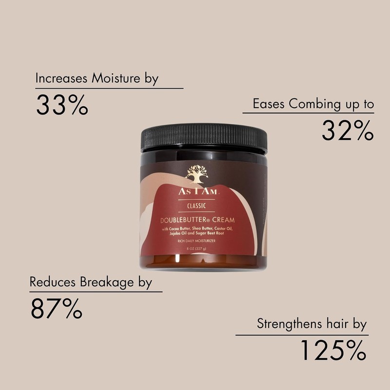 As I Am Double Butter Rich Daily Moisturizer, 16 Ounce